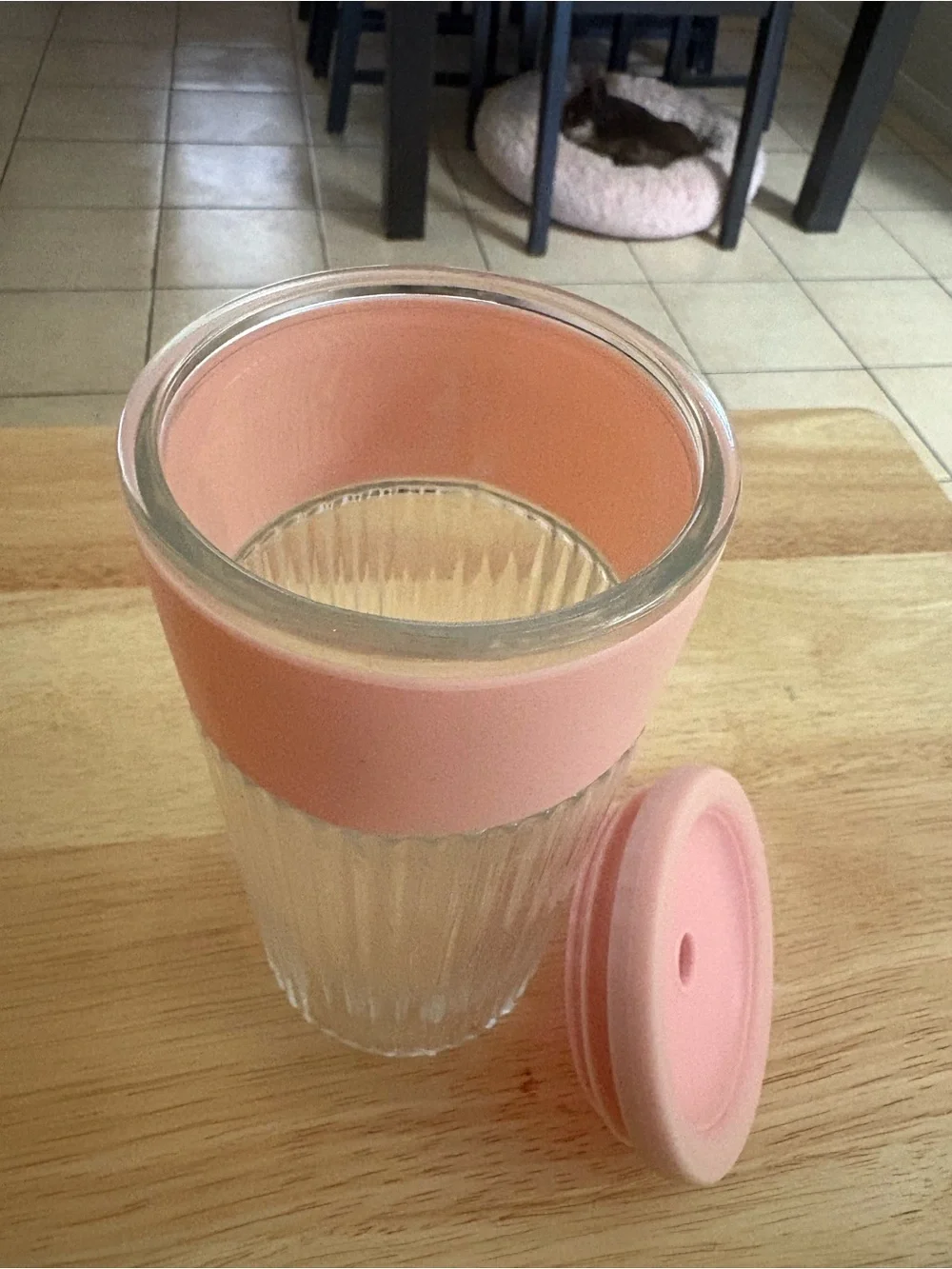 Pink Glass Tumbler